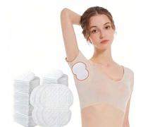 Shein 100/50/30/10/1 pieza Almohadillas reutilizables para el sudor, parches absorbentes de sudor lavables, pegatinas desodorantes anti-sudor, parches trans