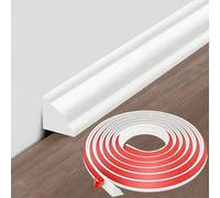 Shein 100/500cm Tira decorativa autoadhesiva flexible de TPE para esquinas, tira decorativa autoadhesiva para paredes, tira decorativa de borde inferior sem