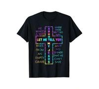 Shein [100% Cotton] Let Me Tell You About My Jesus Christian Bible God Tie Dye Women's Oversized Comfort T-shirt Back Print Casual Soft