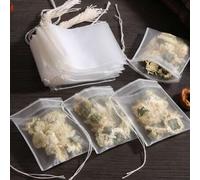 Shein 100 piezas/200 piezas/400 piezas Bolsas de té vacÃas, bolsas filtrantes desechables de tela no tejida para hierbas, especias, medicinas, vuelta al c