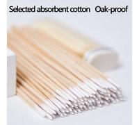 Shein 100 piezas/200 piezas/500 piezas/1000 piezas Bastoncillos de algodón desechables con punta, palillos de dientes para microblading, delineador de ojos,