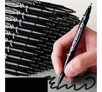 Shein 100 piezas/30 piezas/15 piezas/4 piezas/1 pieza Bolígrafos permanentes - Tinta impermeable, colores negro, azul y rojo, adecuados para arte, bocetos,