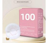 Shein 100 piezas Almohadillas desechables para enfermería, esenciales para madres lactantes, suaves y súper absorbentes, almohadillas para el pecho a prueba