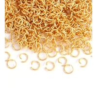 Shein 100 Piezas Anillos Abiertos De Salto De Acero Inoxidable Dorado/plata Para Hacer Joyas De Bricolaje