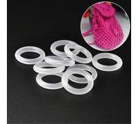 Shein 100 piezas Anillos de ganchillo, anillos para modelado de bolsos, anillos en O, círculos de plástico de 2 cm, adecuados para modelar círculos, decorar