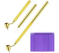 Shein 100 piezas BolÃgrafos de retoque de pintura de 0.5mm, bolÃgrafos de lÃnea fina, pinceles aplicadores desechables de micro, bolÃgrafos de autorrepa