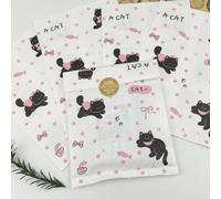 Shein 100 piezas de bolsas de regalo de 4.7x6.7 pulgadas, que incluyen bolsas de regalo con estampado de gatito y bolsas de embalaje de papel grueso, adecua