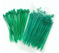 Shein 100 piezas de bridas de cable autobloqueantes verdes, de 3 mm x 10 cm, resistentes a altas temperaturas para uso doméstico, Día de San Valentín, regal