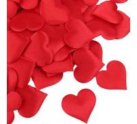 Shein 100 piezas de confeti decorativo en forma de corazón rojo simple para fiestas, vuelta al colegio, Día de San Valentín