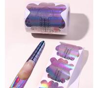 Shein 100 piezas de guía de extensión de uñas de papel, suministros para uñas, herramientas para uñas, herramientas de arte de uñas, de vuelta a la escuela,