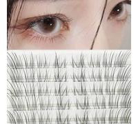 Shein 100 piezas de pestañas suaves y transpirables, mirada delicada y femenina, maquillaje natural y sencillo para uso diario