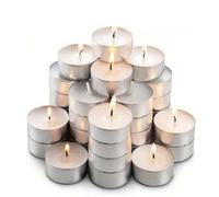 Shein 100 piezas de velas pequeñas minimalistas, suministros casuales para fiestas, velas blancas, rosas, rojas, con un tiempo de quemado de 1 a 4 horas, ap