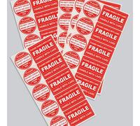 Shein 100 piezas Etiquetas frágiles, pegatinas de advertencia para paquetes de envío, útiles escolares, de vuelta a la escuela