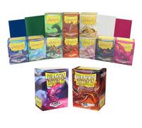 Shein 100 piezas Fundas de cartas Dragon Shield estándar mate de 66x91mm, multicolor, adecuadas para MTG/PKM TCG/PTCG Star Cards, protección de cartas de ju