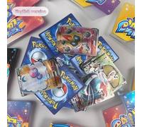Shein 100 piezas Juego de Cartas Coleccionables Pokémon Versión en Inglés - Cada carta presenta un tratamiento de lámina holográfica, incluidos los paquetes