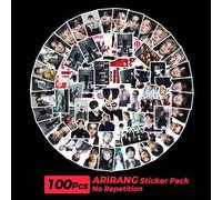 Shein 100 piezas Pegatinas B-TS, , JK, RM, SU.GA, V, JIN, JIMIN, JIN, ARIRANG, Pegatinas Kpo.P, Mercancía de Fans Kpo.P, Nuevo Álbum & Canciones, Regalo Per