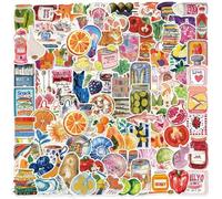 Shein 100 piezas Pegatinas de Dieta Mediterránea, Decoración Mediterránea, Estilo de Vida Mediterráneo, Pegatinas de Comida Mediterránea, Pegatinas de Vinil