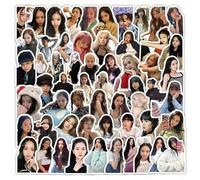 Shein 100 piezas Pegatinas Negras/Rosas, Pegatinas de K-pop adecuadas para portátiles, teléfonos, equipaje, tazas, cuadernos, excelente mercancía de fans, r