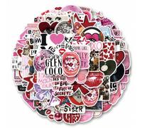 Shein 100 Piezas Pegatinas rosas estéticas, pegatinas Y2K, pegatinas del centro de la ciudad Y2K, regalos Y2K, pegatinas psicodélicas, pegatinas de los 90,