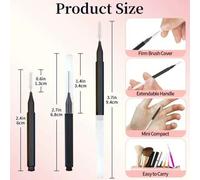 Shein 100 piezas/Set Mini Cepillo desechable de cejas, aplicador de máscara de pestañas micro flexible, herramienta de maquillaje (100/50/20/5 piezas), Cepi