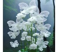 Shein 100 semillas/paquete Semillas de mariposa blanca, semillas de flores perennes para exteriores, plantas de cobertura perenne, superficies de césped que