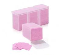 Shein 1000/800/400/200 piezas Almohadillas cuadradas desechables para desmaquillaje, Almohadillas para quitar esmalte de uñas, Toallitas para quitar pegamen