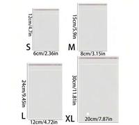 Shein 1000 piezas/100 piezas/200 piezas Bolsas de OPP autoadhesivas y resellables, bolsas de plástico transparentes y resellables, bolsas de plástico sellad