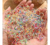 Shein 1000 piezas/50 piezas Surtido de coloridos lazos elásticos de unicolor todo a juego/scrunchies, de moda, versátiles, elegantes para uso diario, casual