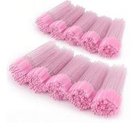 Shein 1000 piezas Palitos desechables para delineador de ojos, cepillos aplicadores de máscara para pestañas y cejas de cristal, adecuados para cejas, exten