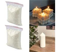 Shein 100g/200g/500g/1000g Cera de soja natural en gránulos, materia prima perfumada para velas sin aditivos al 100% para suministros de elaboración de vela