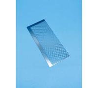 Shein 1020 Regla de acero inoxidable con rejilla en blanco para pintura de diamantes, antiadherente, con 141 agujeros redondos, adecuada para manualidades 5