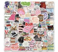Shein 103 pegatinas de libros, pegatinas de vinilo para libros, scrapbook, diarios, portátiles, parachoques, monopatines, botellas de agua, computadoras, te