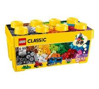 Shein 10696 Classic Caja de Ladrillos Creativos Mediana, Juegos de Construcción para Niños y Niñas, Base Verde, Coches y Animales de Juguete, Fácil Almacena