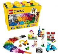 Shein 10698 Classic Caja de Ladrillos Creativos Grande, 2 Bases Verdes, Animales, Casas y Coches de Juguete