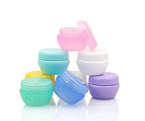 Shein 10g/5g Cosméticos, Crema facial, Loción corporal, Crema de manos, Botella de muestra, Botella recargable portátil, Botella de viaje, Caja de almacenam