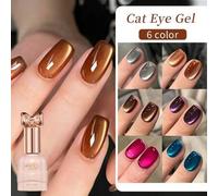 Shein 10ml Esmalte de uñas en gel efecto ojo de gato de , holográfico de remojo, barniz semi permanente UV/Led para salones de uñas, regalo para chicas