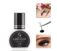 Shein 10ml Pegamento profesional para extensiones de pestañas - Bajo alergia, sin formaldehído, secado rápido de 1-2 segundos. Adhesivo negro semi-permanent