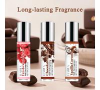 Shein 10ml Perfume de aceite en roll-on con aromas de Almizcle de chocolate, Coco vainilla, Frambuesa fresca - Aceites esenciales para cuidado de uñas, masa