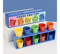 Shein 10pcs/1 pieza - Juego de Vasos para Fiestas, Juego de Adivinanza de Medio Vaso, Desafío de Clasificación de Vasos, Juego Divertido de Adivinanza a Cie