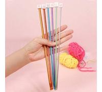 Shein 11 piezas Conjunto de ganchillo afgano de cinturón colorido, Juego de ganchos de ganchillo de 2 mm a 8 mm, Juego de ganchos de ganchillo afgano tuneci