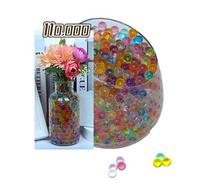 Shein 110.000 piezas de perlas de gel de agua de colores mixtos para jarrones, perlas de gel de agua transparente como relleno de jarrones para centros de m