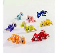 Shein 12/18/24 piezas Figuras de modelos de familia de dinosaurios y animales salvajes impresos en 3D, juguetes de alivio del estrés para niños con cáscara