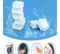 Shein 12/24/60 piezas, Limpiador de lavadora Descalcificador, Pastillas de limpieza profunda para lavadoras de carga frontal y superior HE, Desodorizante sé