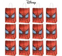 Shein 12/24 piezas Bolsas de regalo con temática de Disney Spider-Man, bolsas de decoración para fiestas, bolsas de fiesta con temática, decoración de fiest