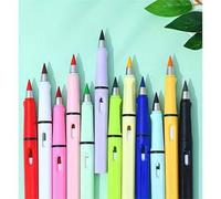 Shein 12 lápices eternos de colores - Escritura permanente, sin necesidad de afilar, lápiz ilimitado, lápiz borrable para bocetos, pintura, útiles escolares
