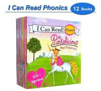 Shein 12 Libros - Mi primer libro de fonética "Yo puedo leer" - Serie de libros de cuentos Pinkalicious, incluye vocales cortas y largas, libros de bolsillo