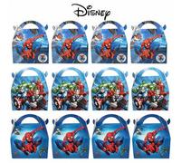 Shein 12 piezas Cajas de regalo con diseños de Spider-Man y Avengers de 3 estilos diferentes de Disney, para fiestas de cumpleaños y fiestas temáticas