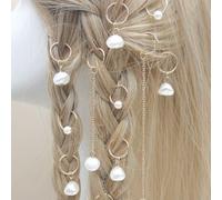 Shein 12 piezas Clips para el cabello con decoración de perlas falsas, estilo bohemio, accesorios para el cabello, útiles escolares