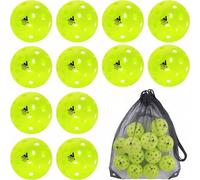 Shein 12 piezas de pelotas de pickleball JOOLA de 40 agujeros y 74 mm con bolsa de malla, pelotas aprobadas por la USAPA para torneos - pelotas de picklebal