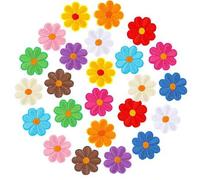 Shein 12 piezas-Parche de ropa para planchar de flores coloridas con aplique de delicado bordado para decoración DIY de camiseta, mochila, sudadera, zapatos